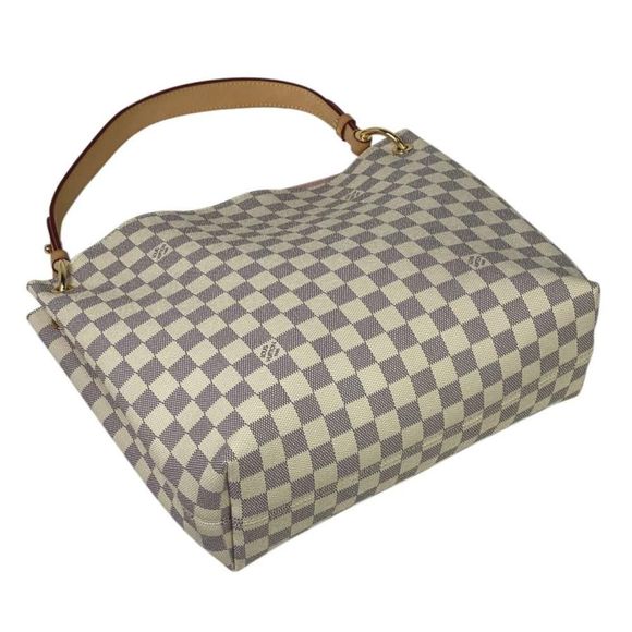 Louis Vuitton Graceful PM One Shoulder Bag Damier Azur White - Picture 2 of 7